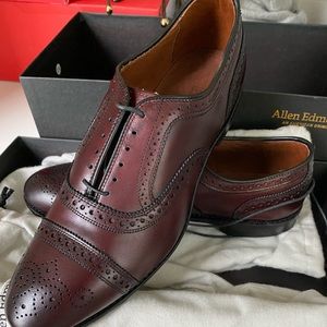 Allen Edmonds Strand in Merlot 9.5D New